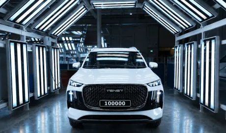AGC в Калуге выпустил 100-тысячный автомобиль Tenet T8